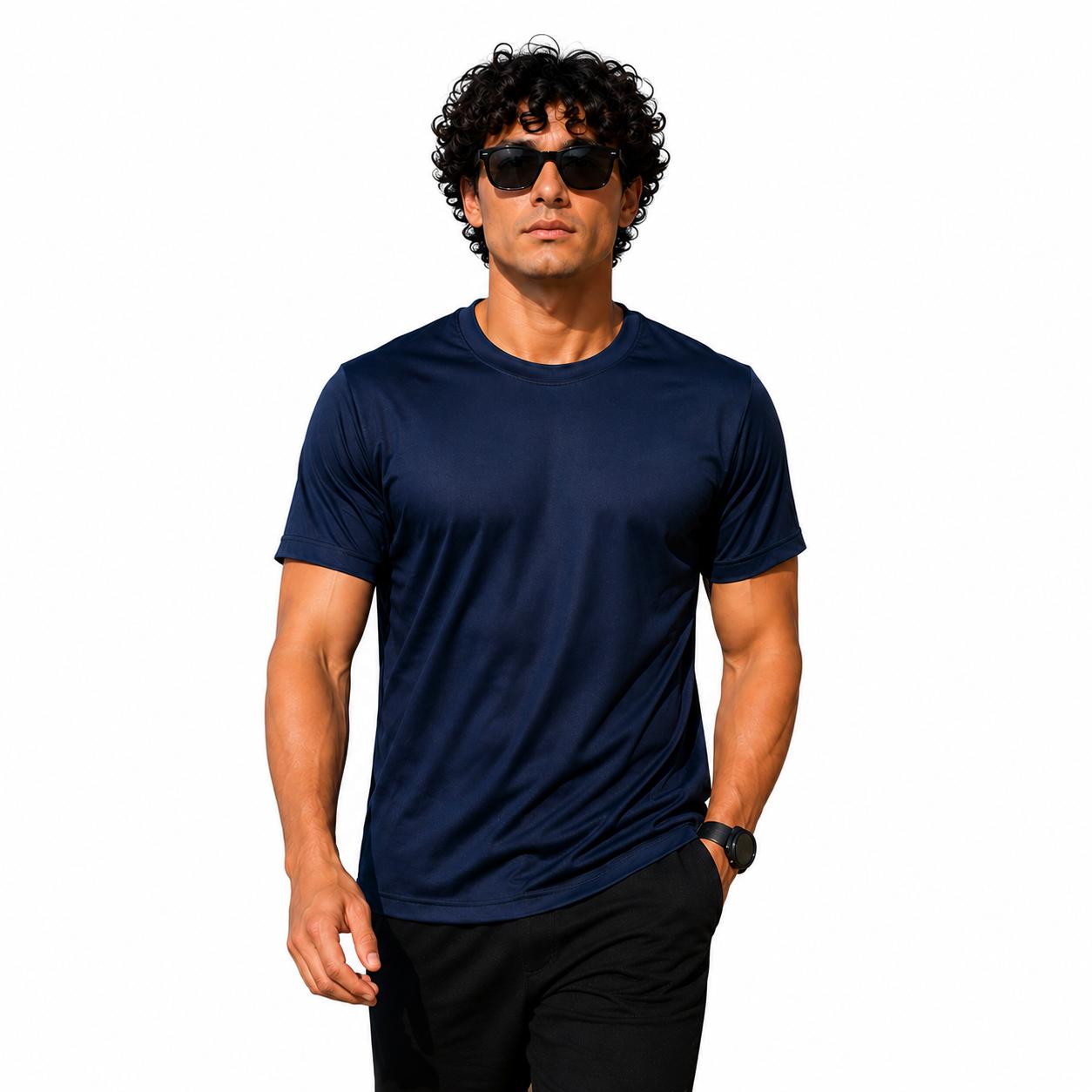 Unisex Sports T-Shirt — Navy (Style 130-26)