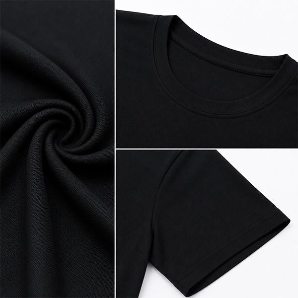 Unisex Sports T-Shirt — Black (Style 130-26)