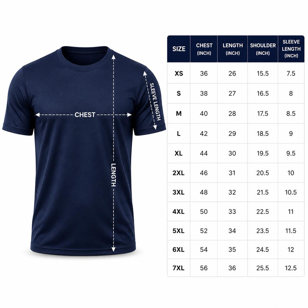 Unisex Sports T-Shirt — Navy (Style 130-26)