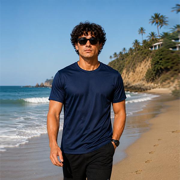 Unisex Sports T-Shirt — Navy (Style 130-26)