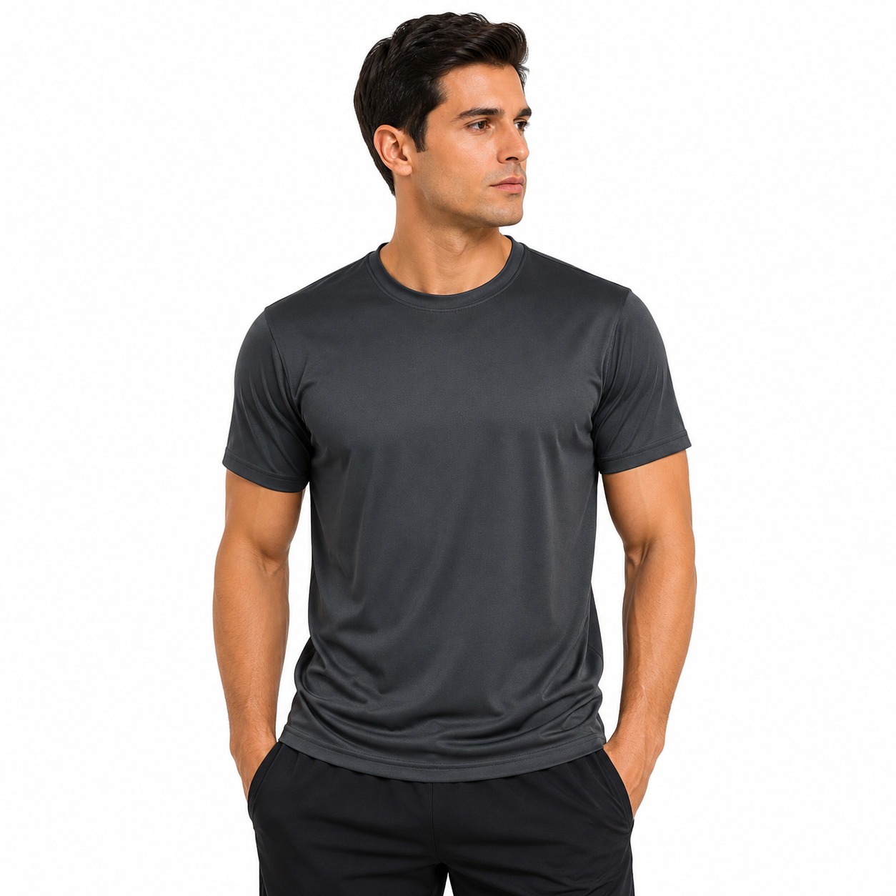 Unisex Sports T-Shirt — Anthracite (Style 130-26)