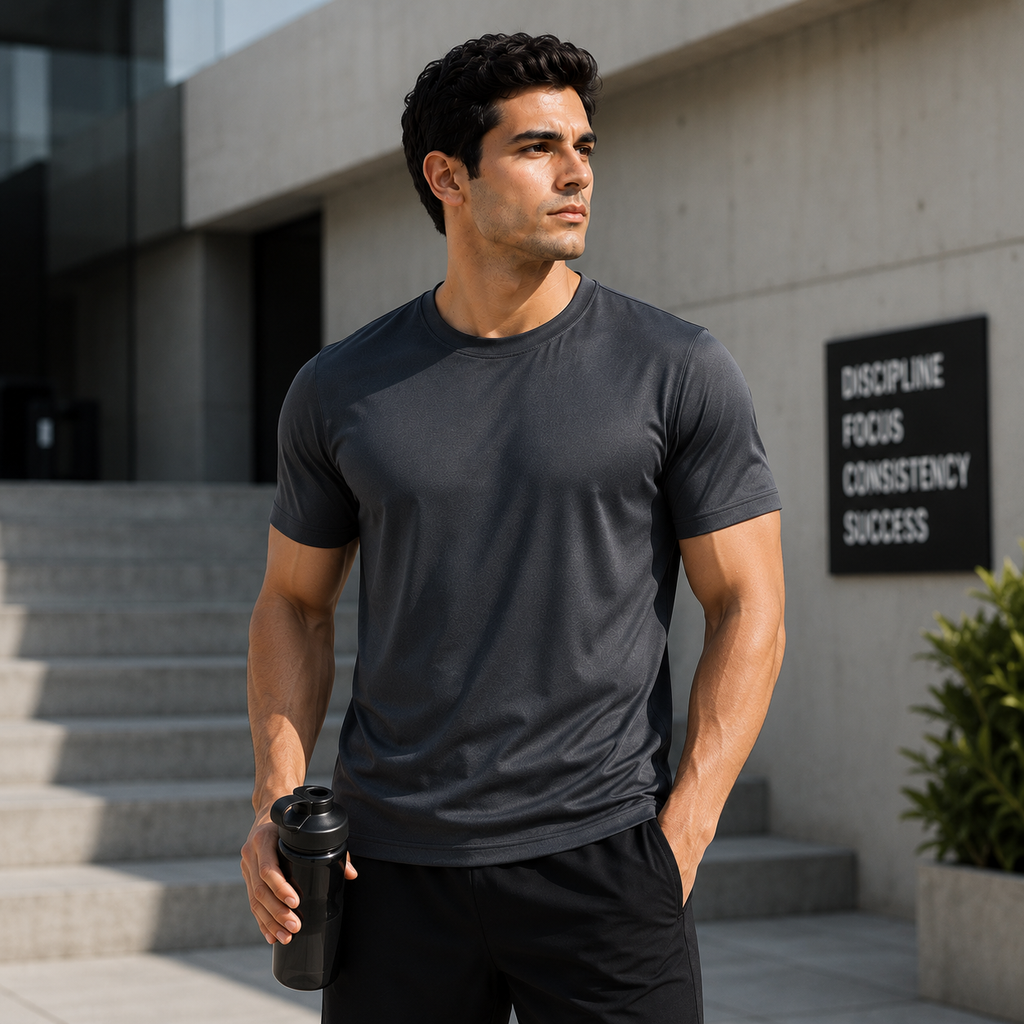 Unisex Sports T-Shirt — Anthracite (Style 130-26)