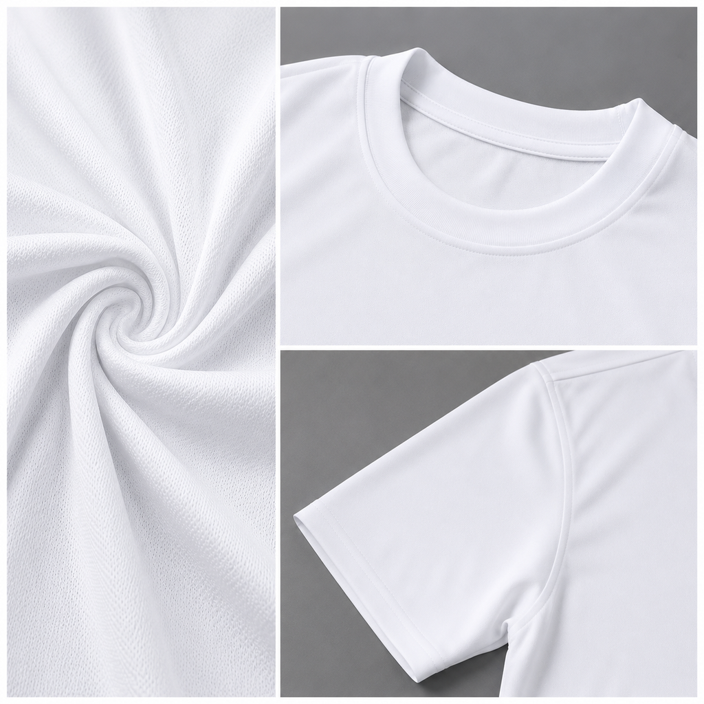 Unisex Sports T-Shirt — White (Style 130-26)