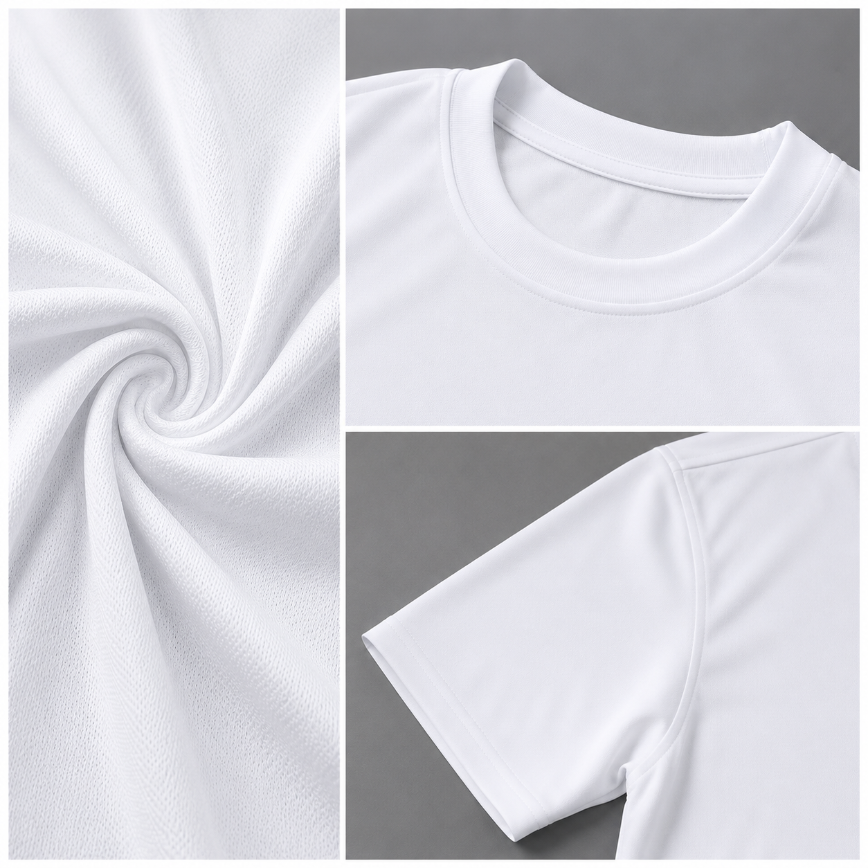Unisex Sports T-Shirt — White (Style 130-26)