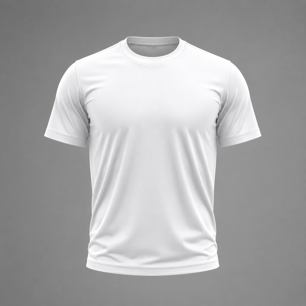 Unisex Sports T-Shirt — White (Style 130-26)